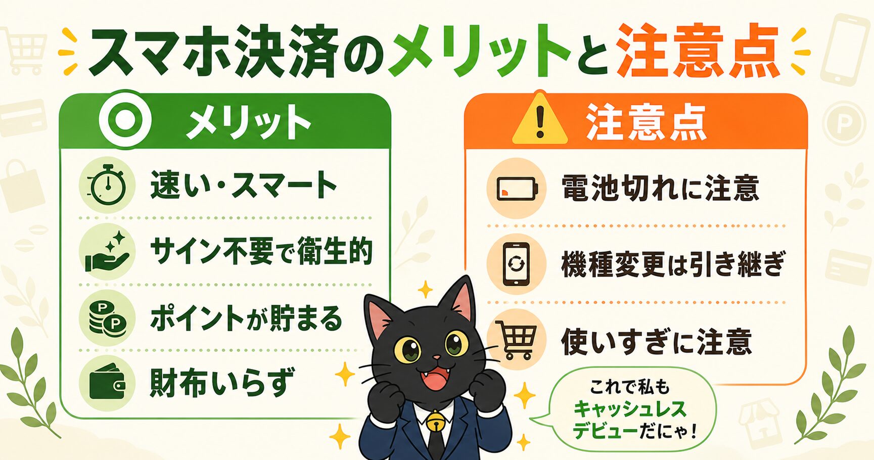 スマホ決済のメリットと注意点まとめ